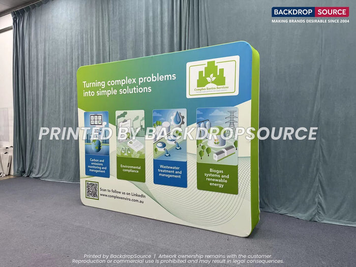 Tension fabric media wall
