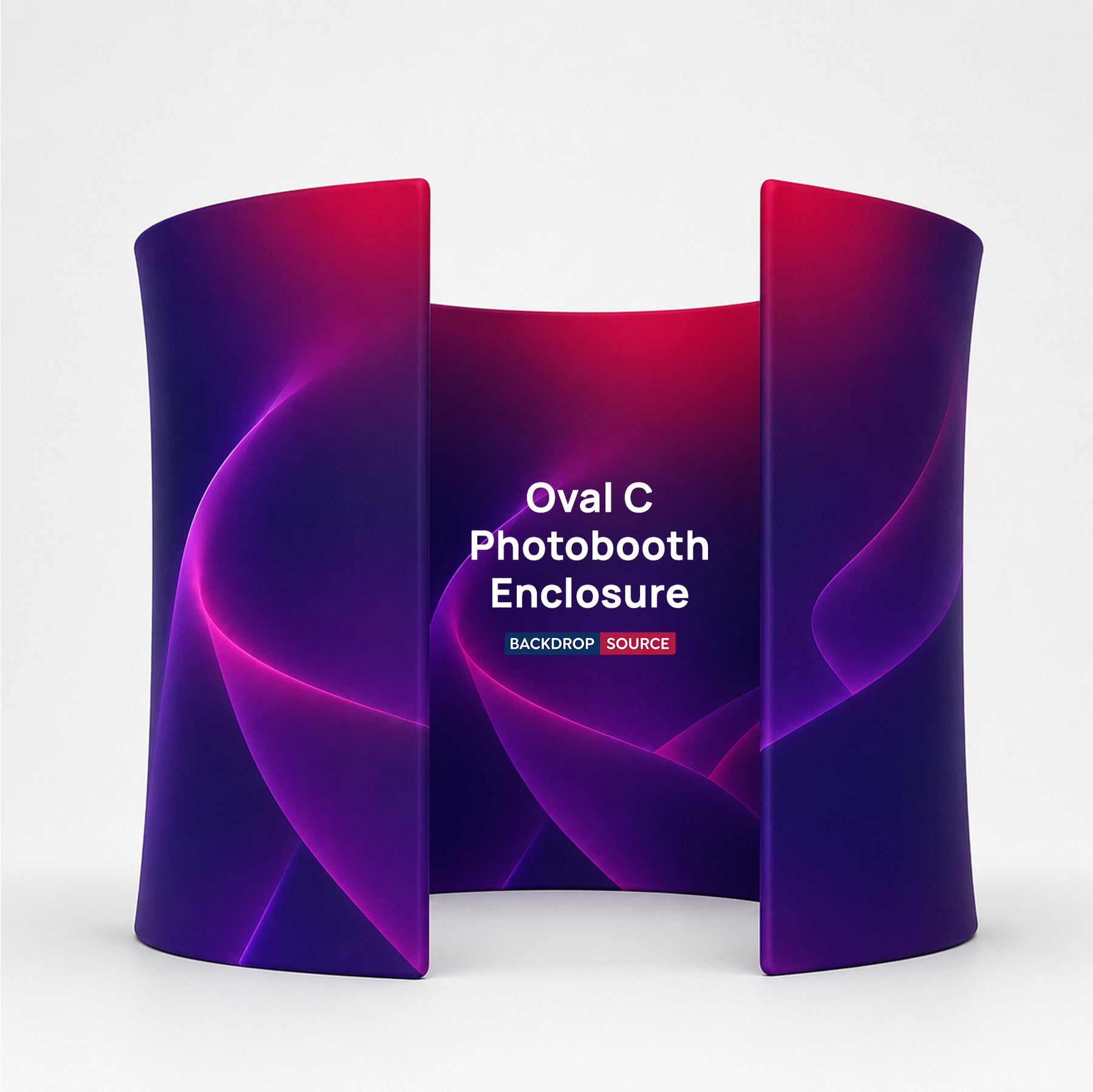 Oval C Fabric Photobooth Enclosure