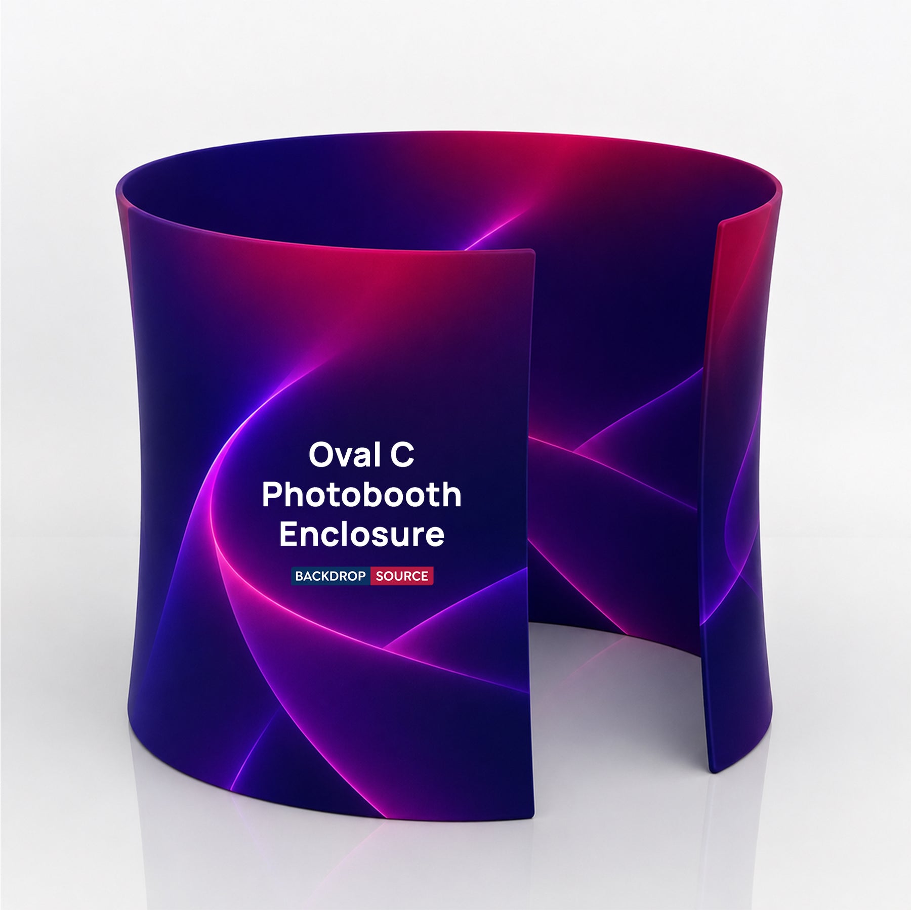 Oval C Fabric Photobooth Enclosure