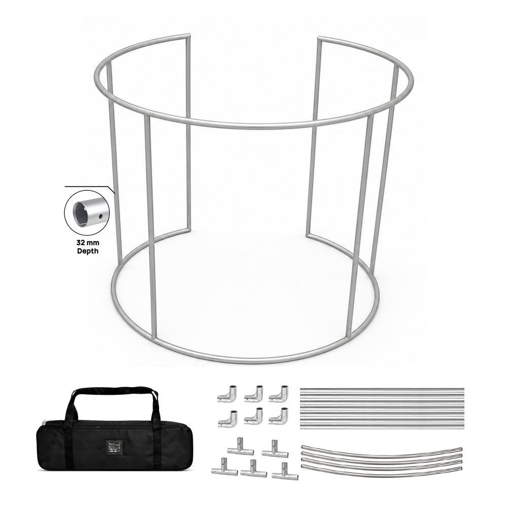 Oval C Fabric Photobooth Enclosure
