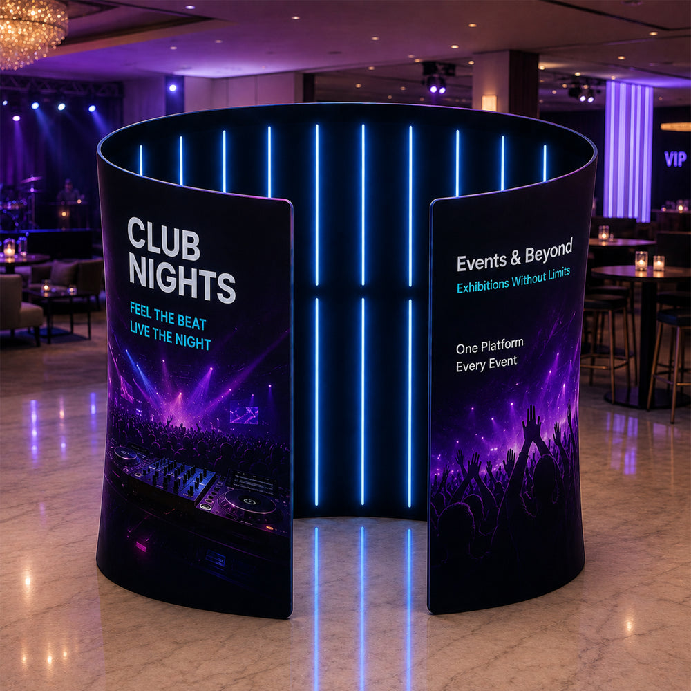 Oval C Fabric Photobooth Enclosure