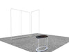 Portable Exhibit Display 10ft - Model 4 - Backdropsource