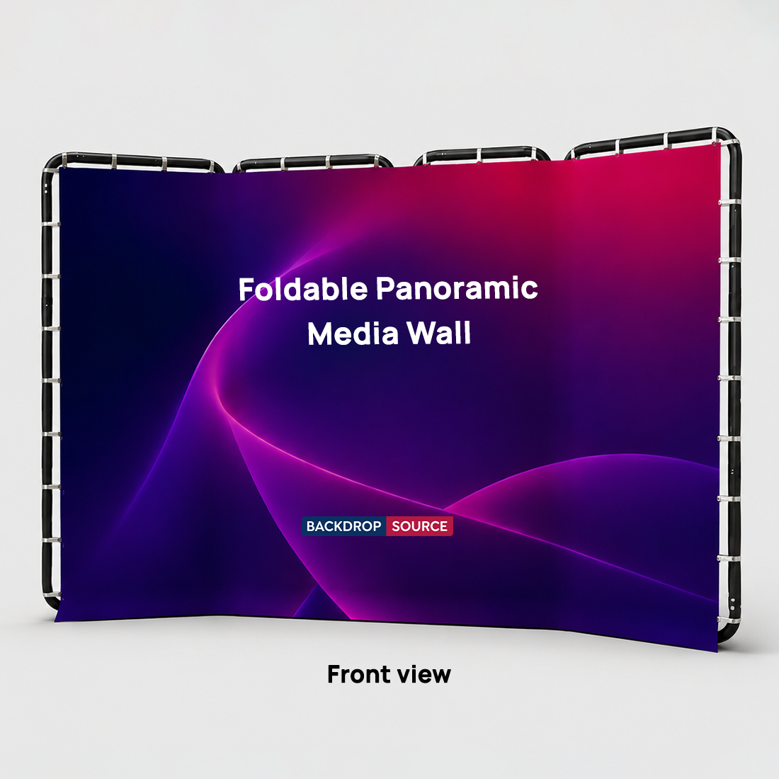Panoramic Foldable Media Wall with Shape-Shifting Design