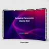 Panoramic Foldable Media Wall with Shape-Shifting Design
