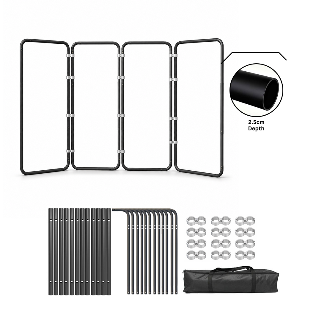 Panoramic Foldable Media Wall with Shape-Shifting Design