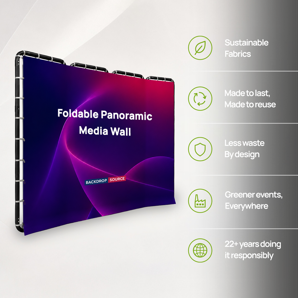 Panoramic Foldable Media Wall with Shape-Shifting Design