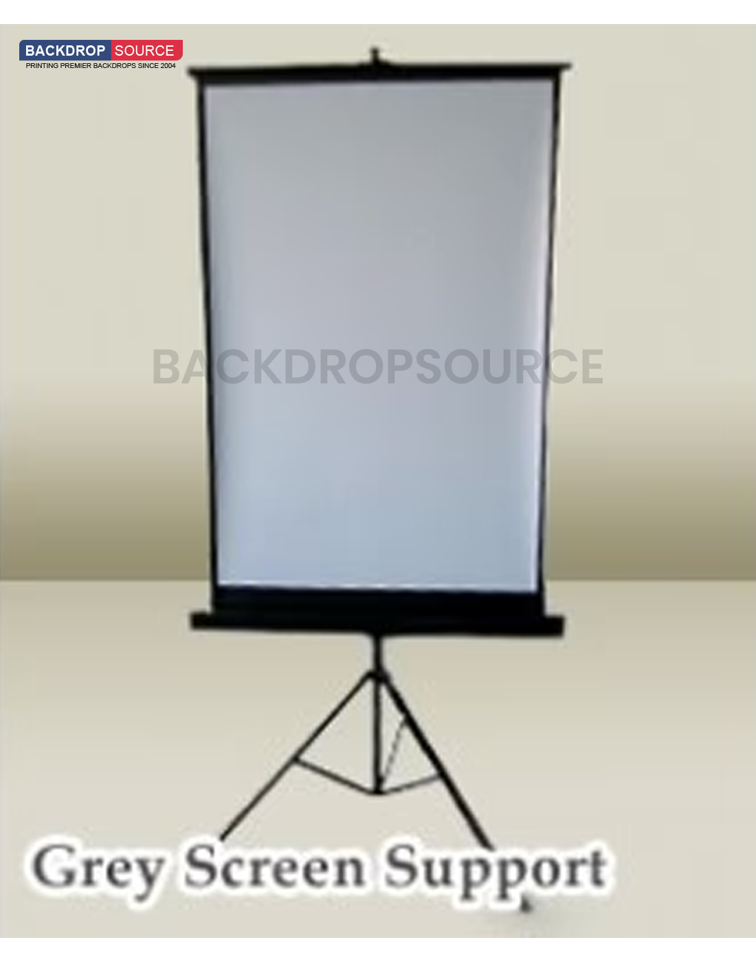 Photography Passport Gray Backdrop With Stand