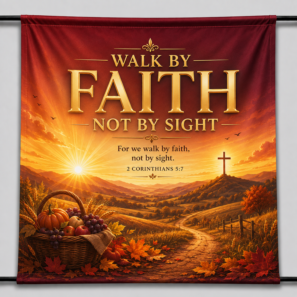 Church Poly Poplin Stage Backdrop Print