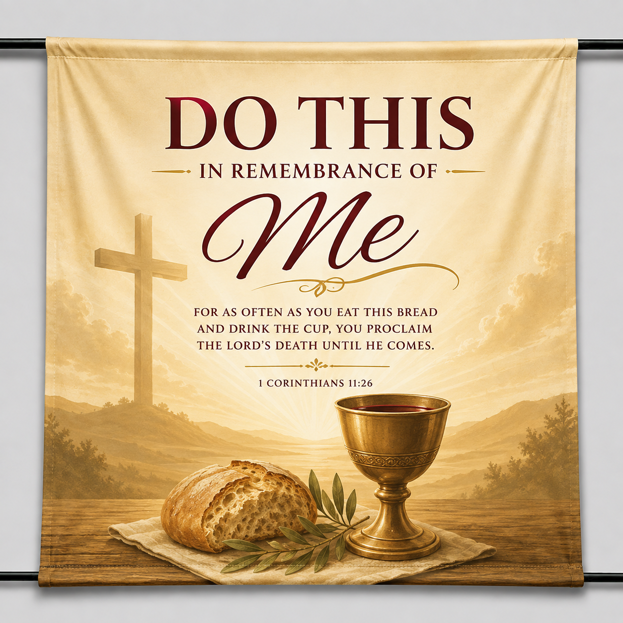 Church Poly Poplin Stage Backdrop Print