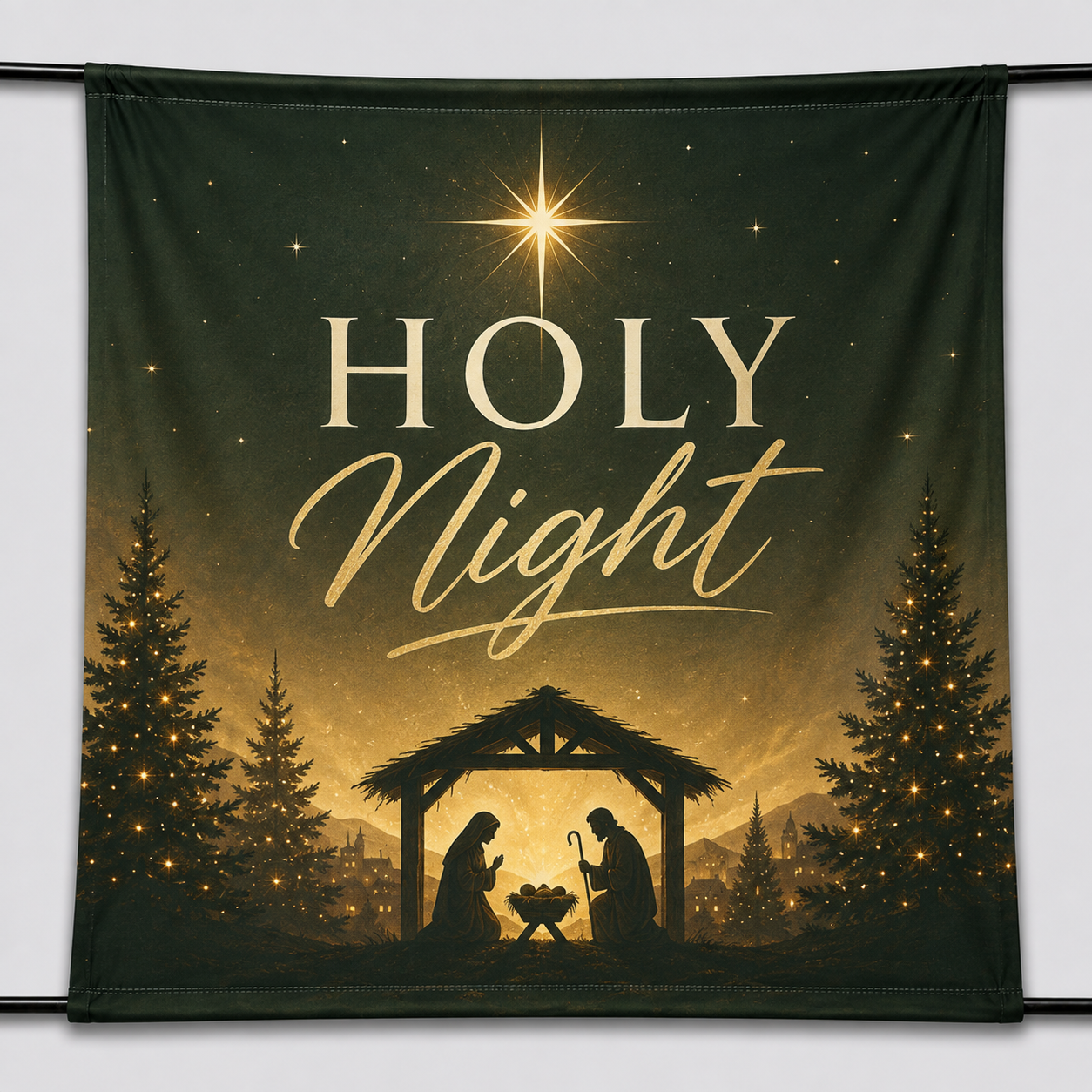 Church Poly Poplin Stage Backdrop Print