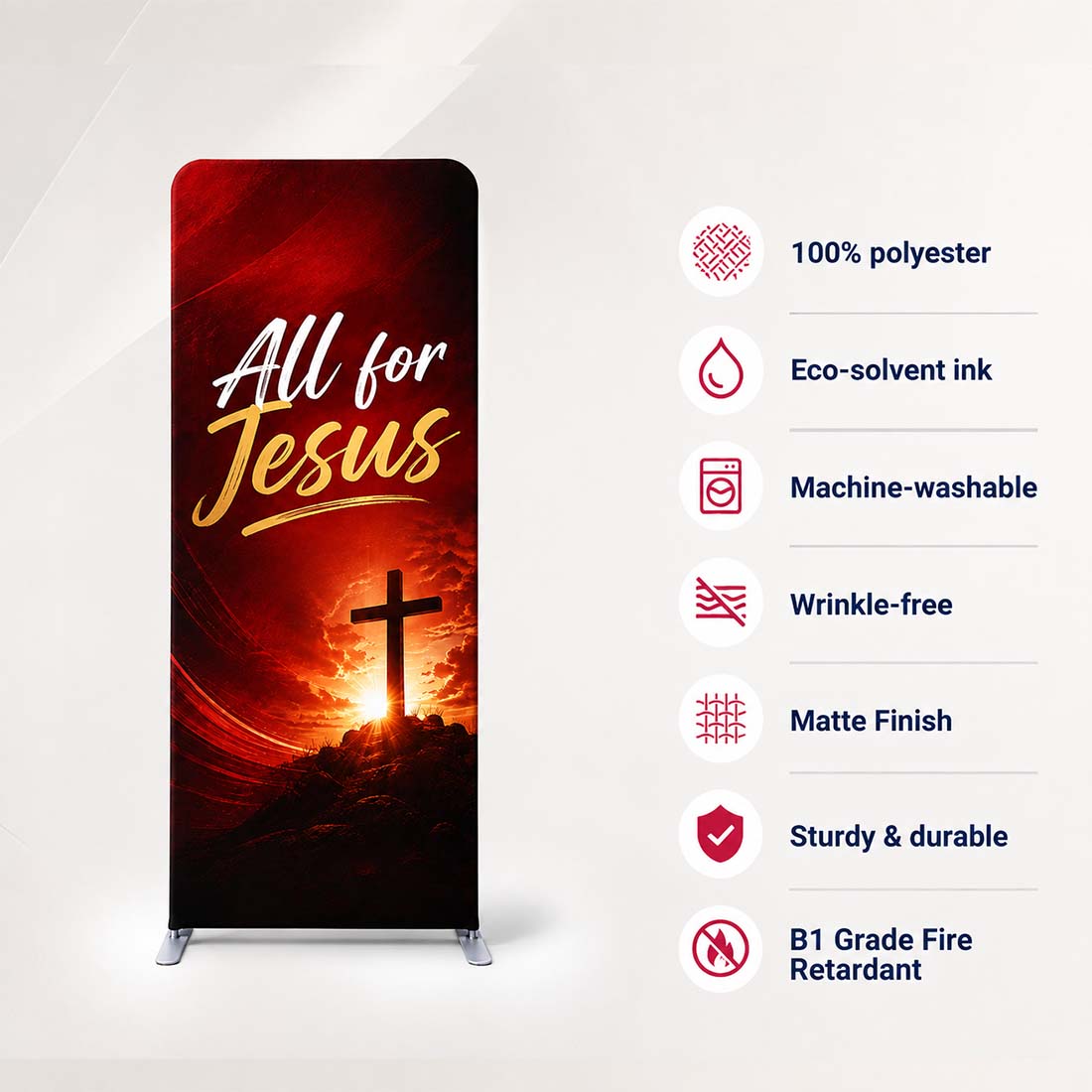 Church Portable 10.5ft Tall Sanctuary Backdrop