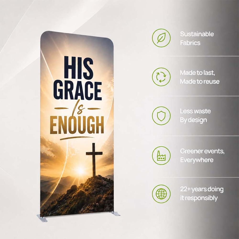 Church Portable 7.5ft Worship Backdrop