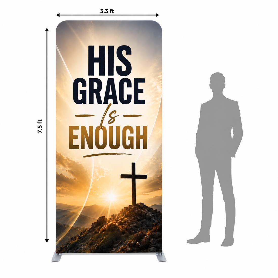 Church Portable 7.5ft Worship Backdrop