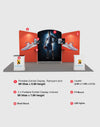 Portable Exhibit Display 20ft - Model 2 - Backdropsource