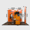 10ft Wide Premium Modular Exhibition Booth Kit with TV Display