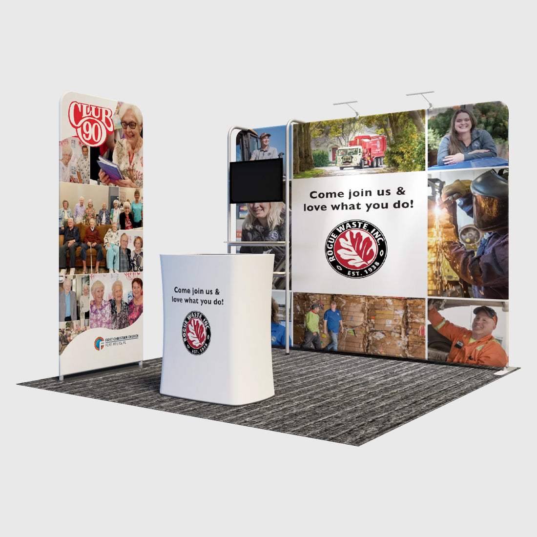 Portable Exhibit Display 10ft x 10ft - Model 22