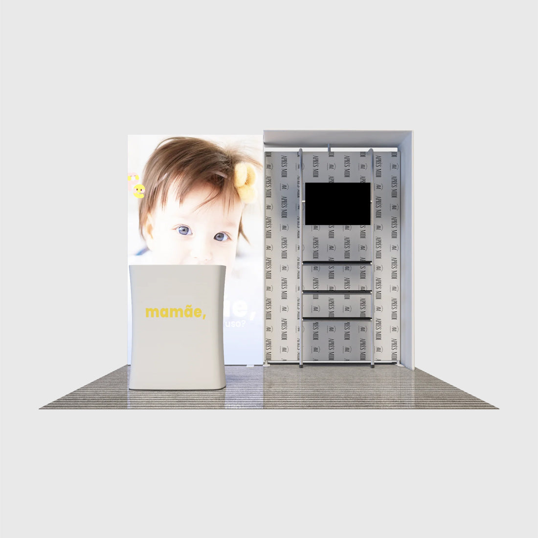 10x10 Backlit SEG Fabric Wall Display