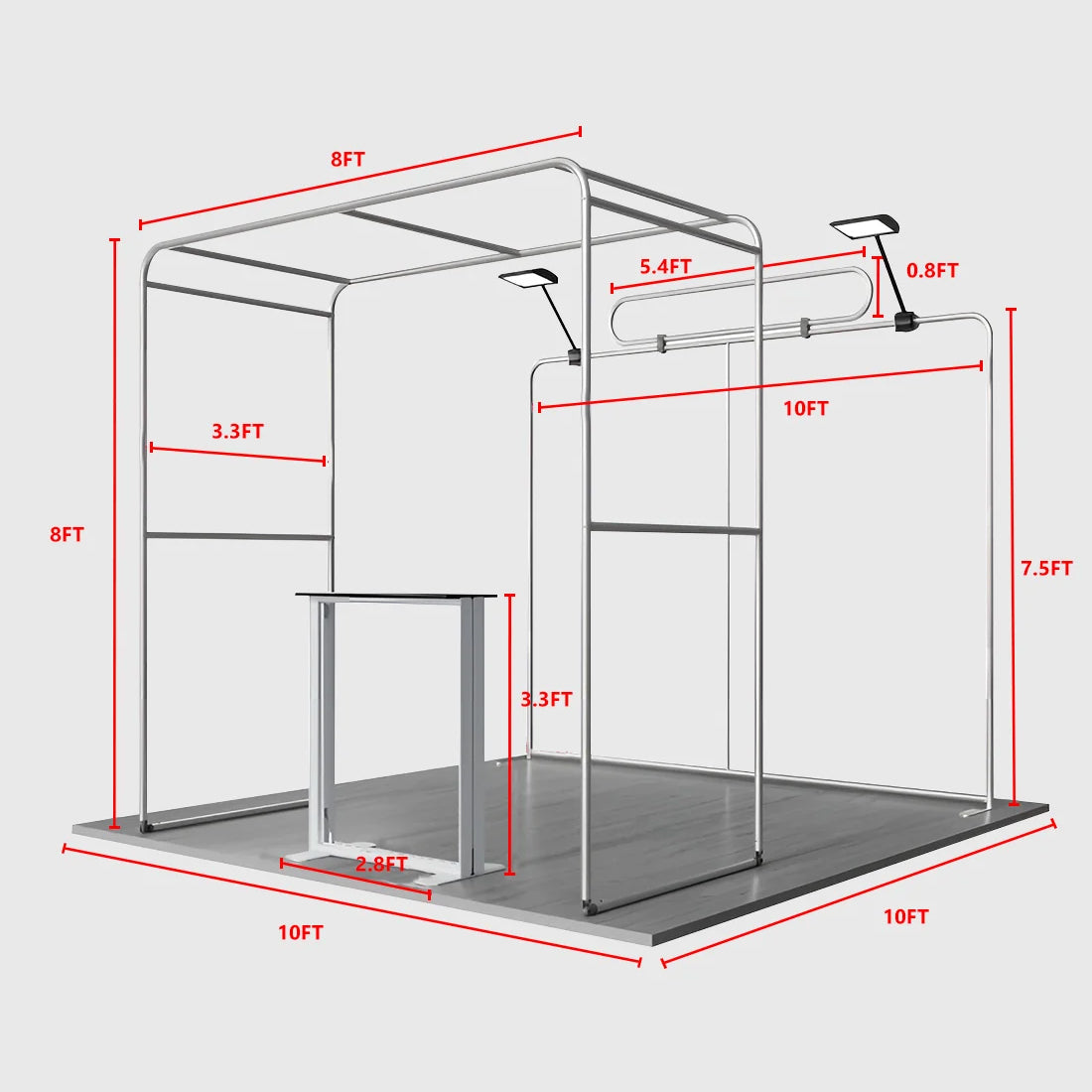 Portable Exhibit Display 10ft x 10ft - Model 29