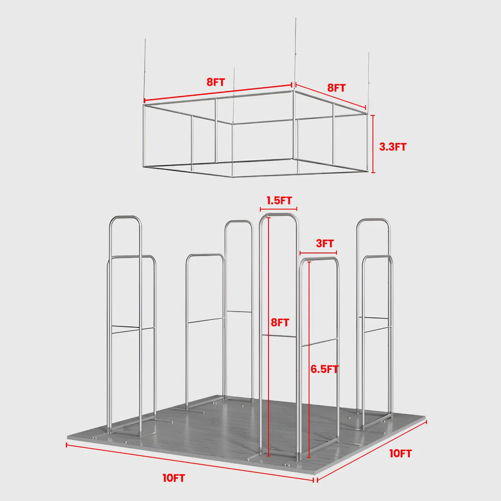 Portable Exhibit Display 10ft x 10ft - Model 36