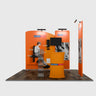 10ft Wide Premium Modular Exhibition Booth Kit with TV Display