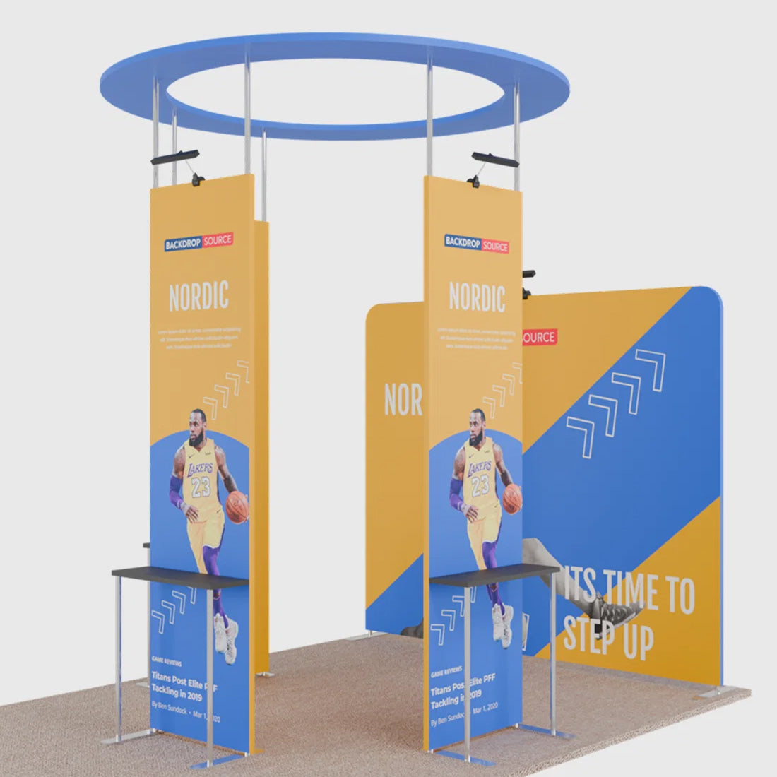 Portable Exhibit Display 10ft x 10ft - Model 40