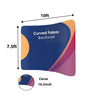 10ft x 10ft Curved Exhibit Pro 3-in-1 Display Kit with Illume Lights