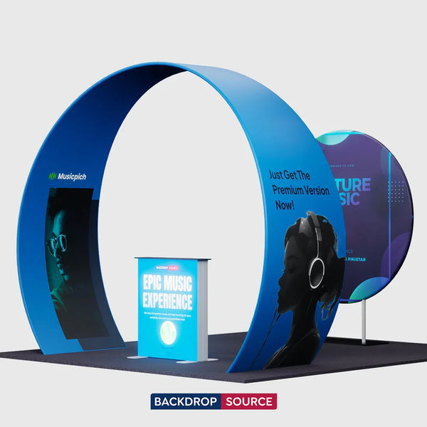 Portable Exhibit Display 10ft x 10ft - Model 33
