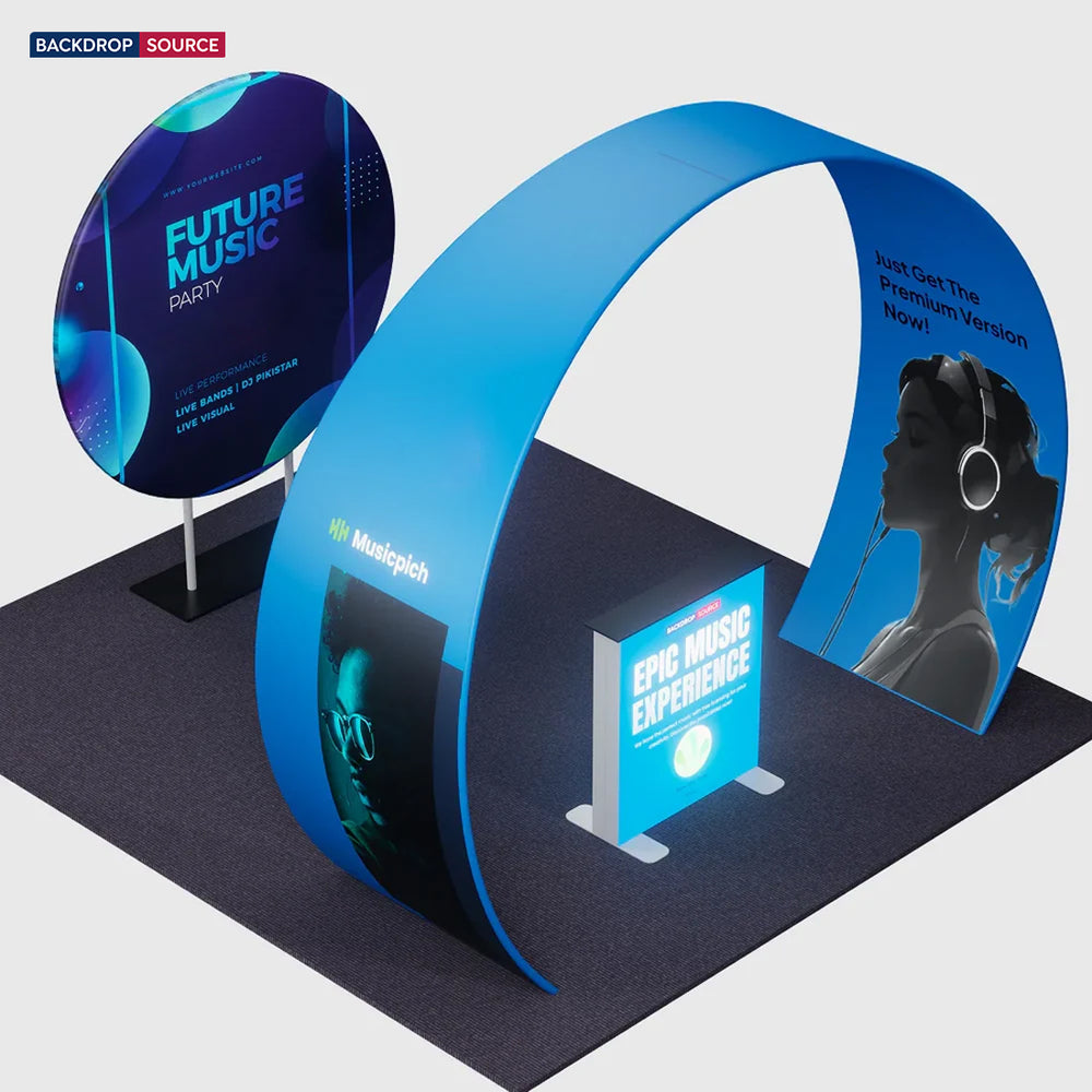 Portable Exhibit Display 10ft x 10ft - Model 33