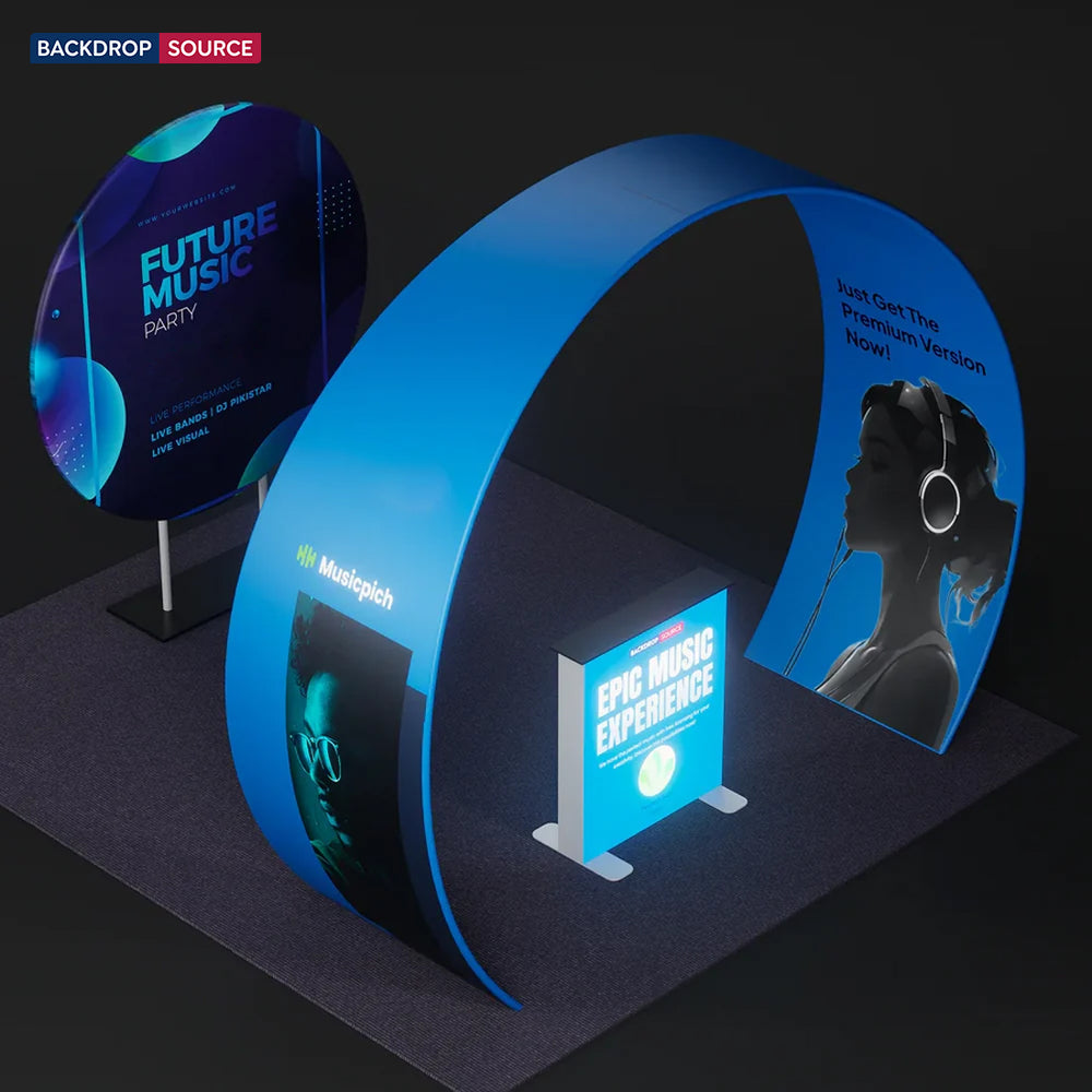 Portable Exhibit Display 10ft x 10ft - Model 33