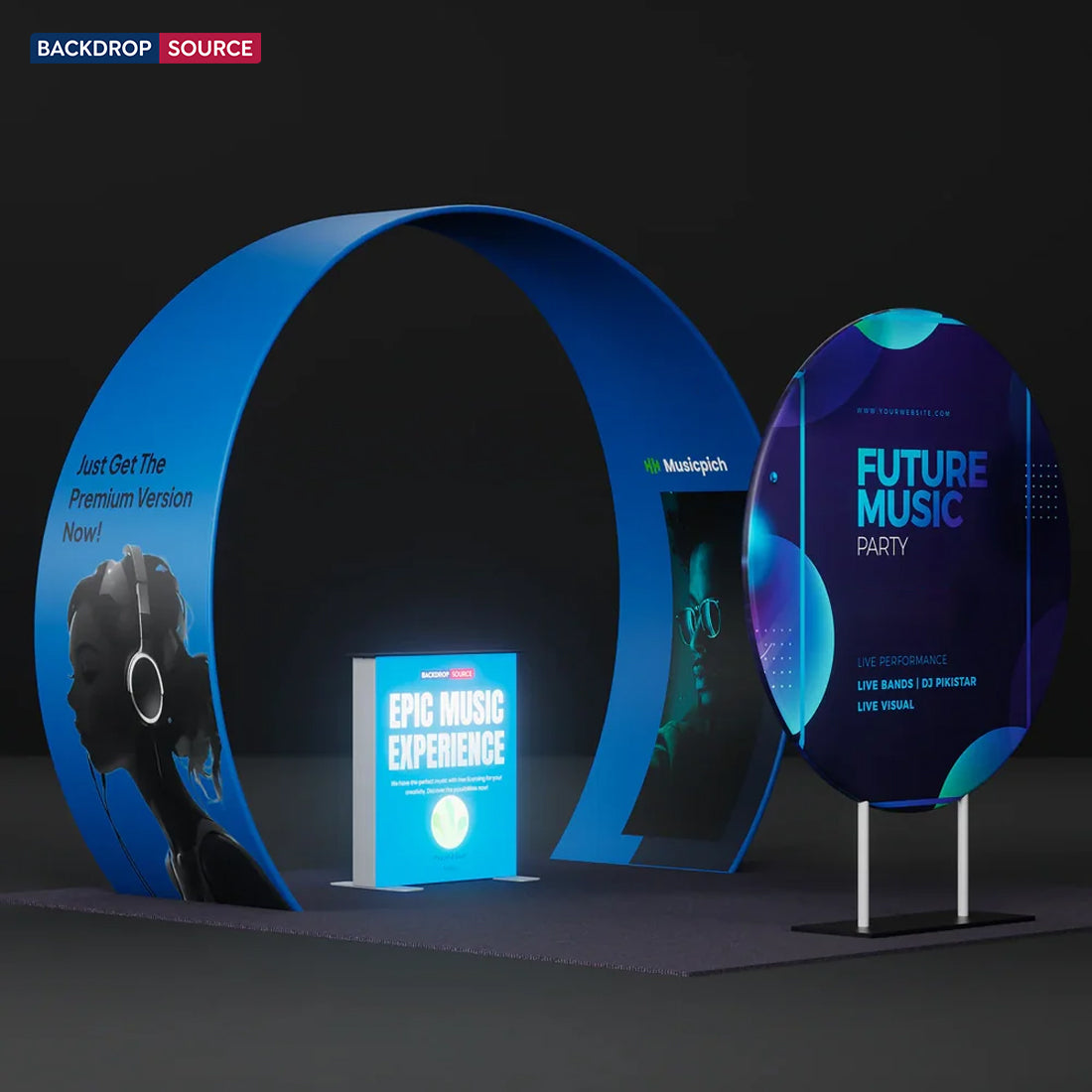 Portable Exhibit Display 10ft x 10ft - Model 33