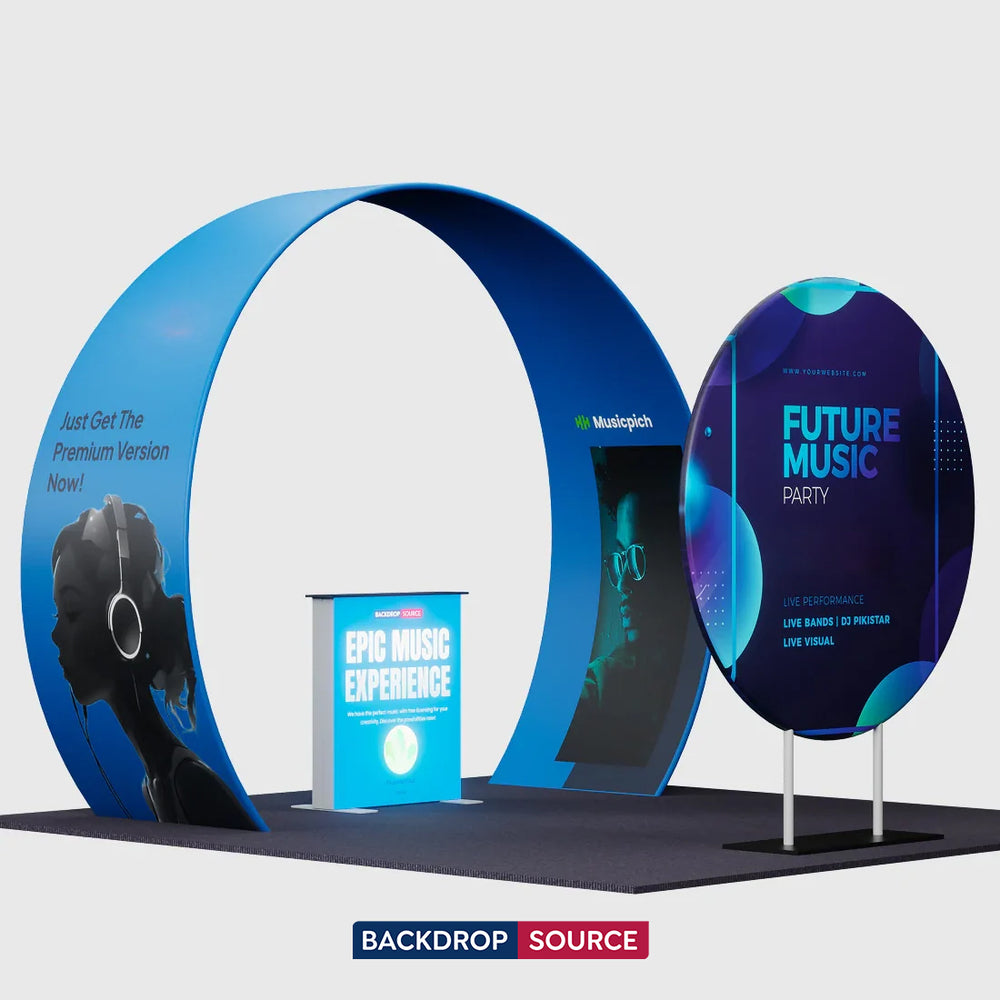 Portable Exhibit Display 10ft x 10ft - Model 33