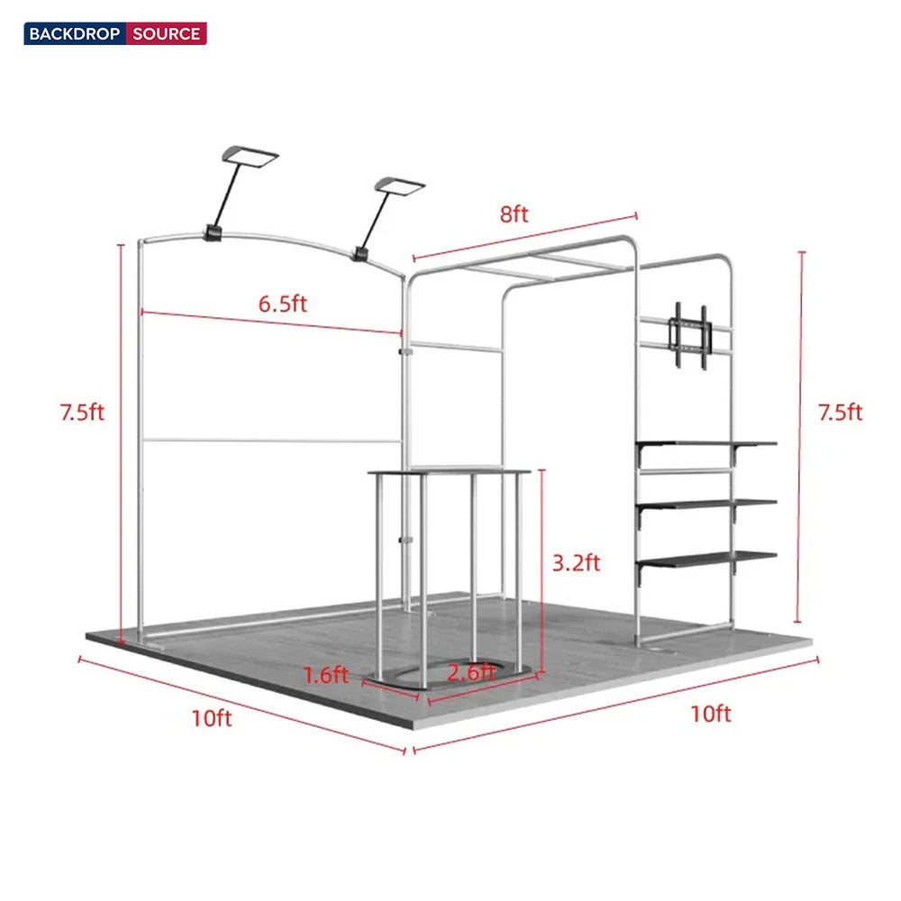 Portable Exhibit Display 10ft x 10ft - Model 37