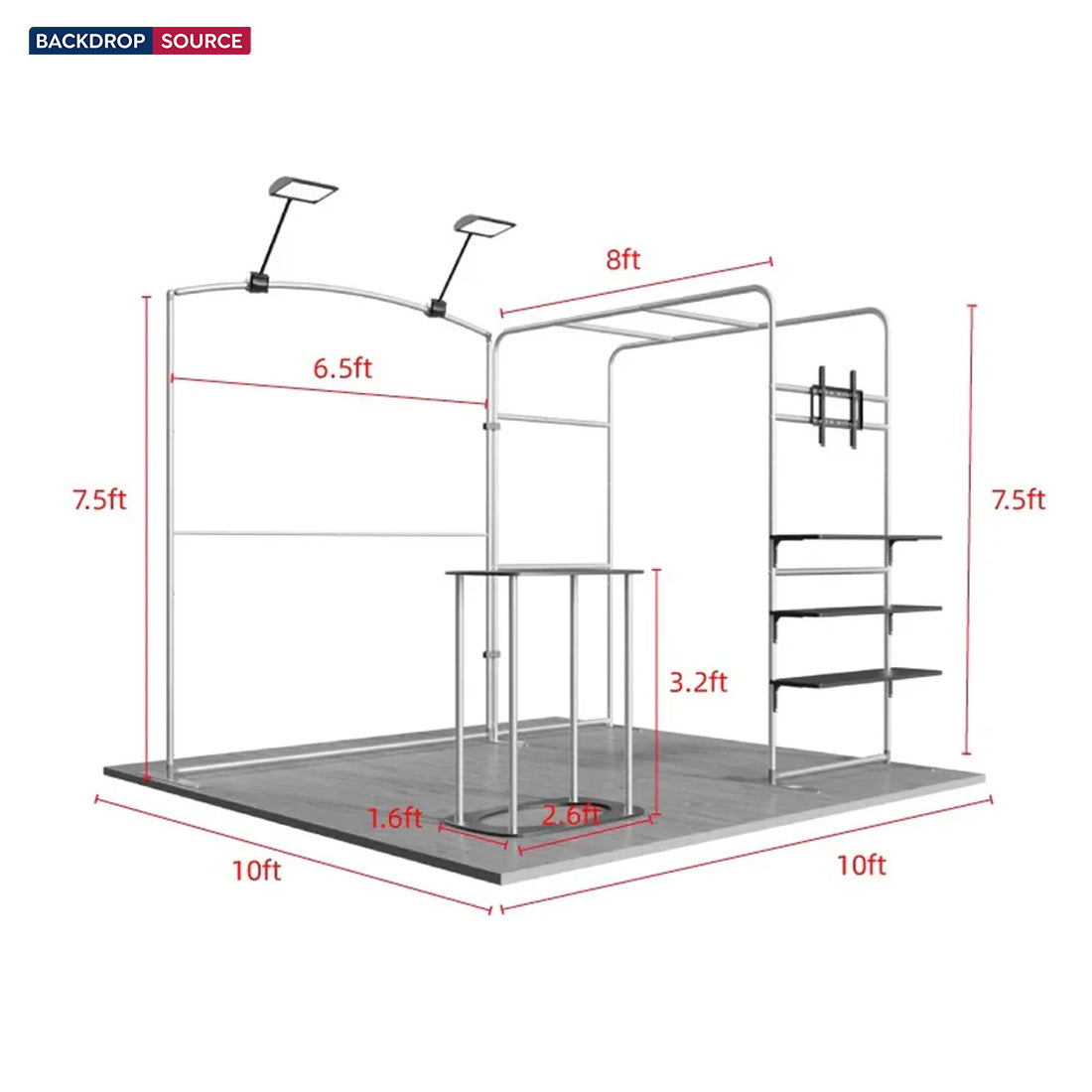 Portable Exhibit Display 10ft x 10ft - Model 37