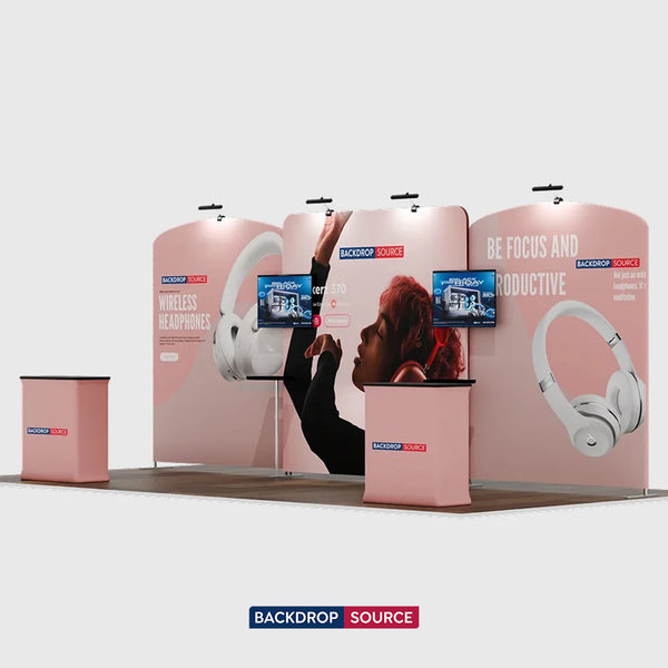 Portable Exhibit Display 20ft x 10ft - Model 10