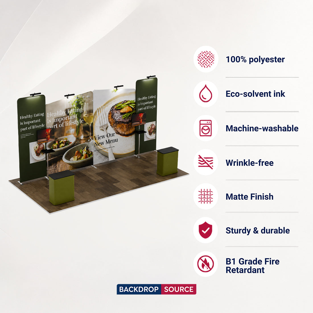 Portable Exhibit Display 20ft x 10ft - Model 1