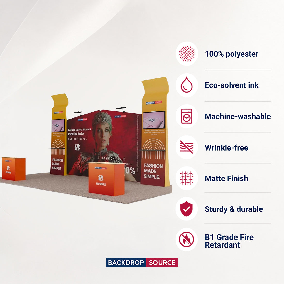 Portable Exhibit Display 20ft x 10ft - Model 22