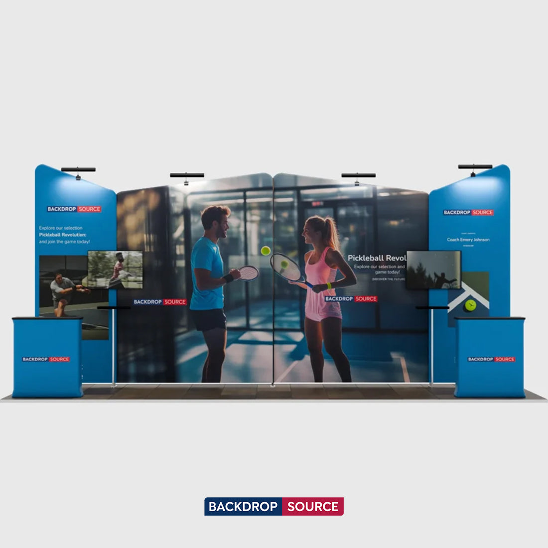 Portable Exhibit Display 20ft x 10ft - Model 2