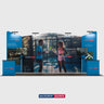 Portable Exhibit Display 20ft x 10ft - Model 2
