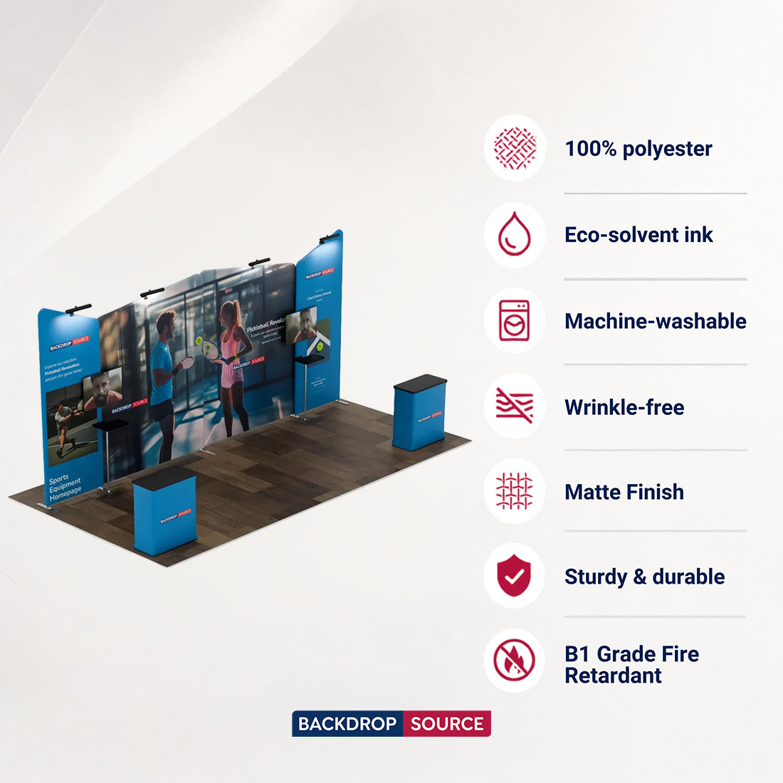 Portable Exhibit Display 20ft x 10ft - Model 2