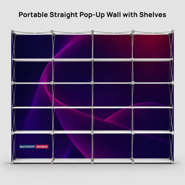 Pared multimedia con velcro, recta y emergente