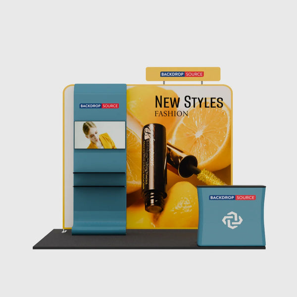 Exhibidor portátil de 10 pies - Modelo 16