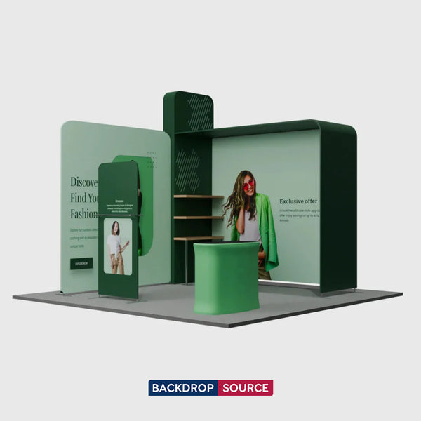 Portable Exhibit Display 10ft x 10ft - Model 19