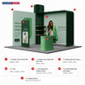 Portable Exhibit Display 10ft x 10ft - Model 19