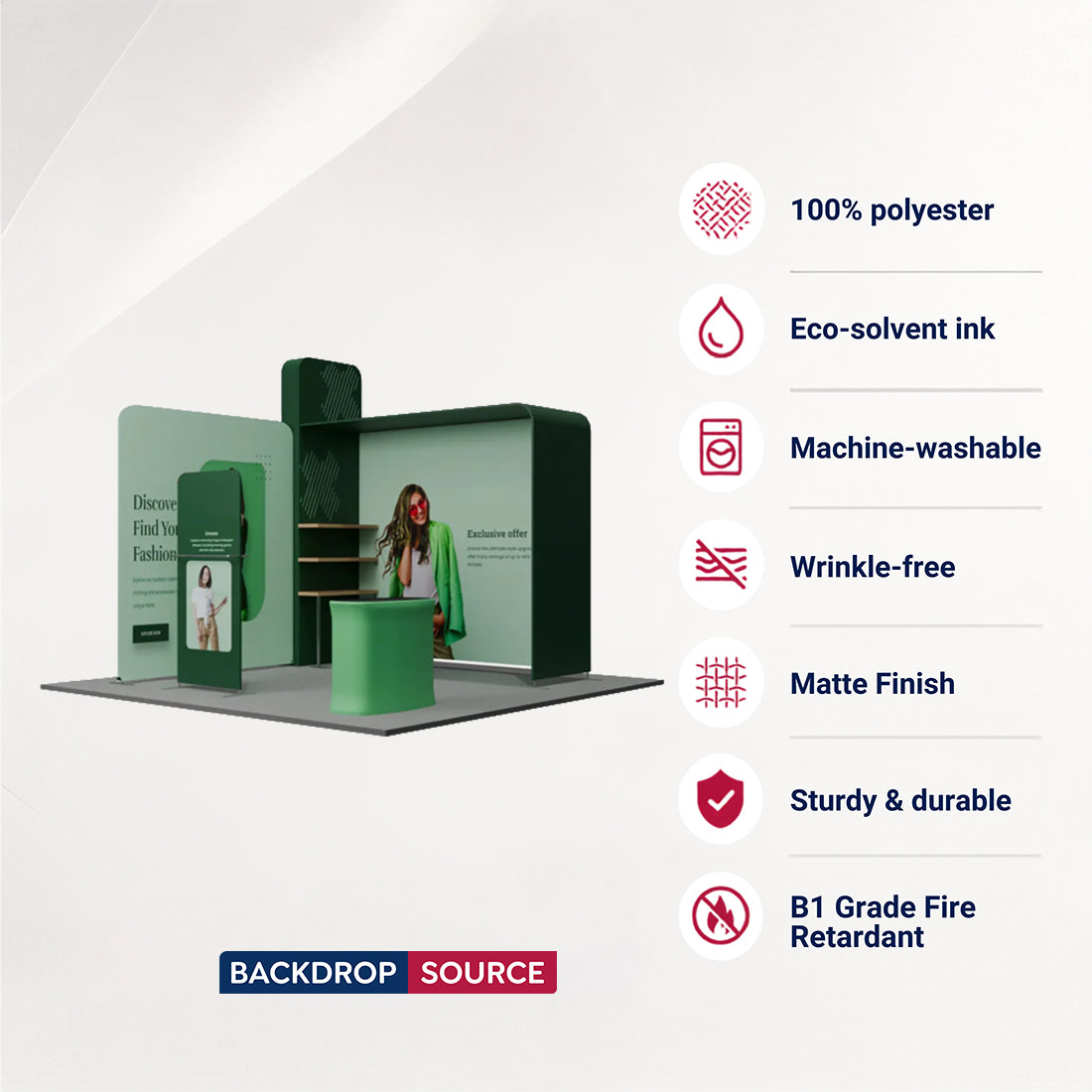 Portable Exhibit Display 10ft x 10ft - Model 19