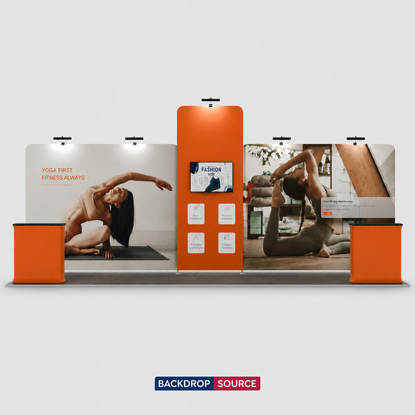 Portable Exhibit Display 20ft x 10ft - Model 12