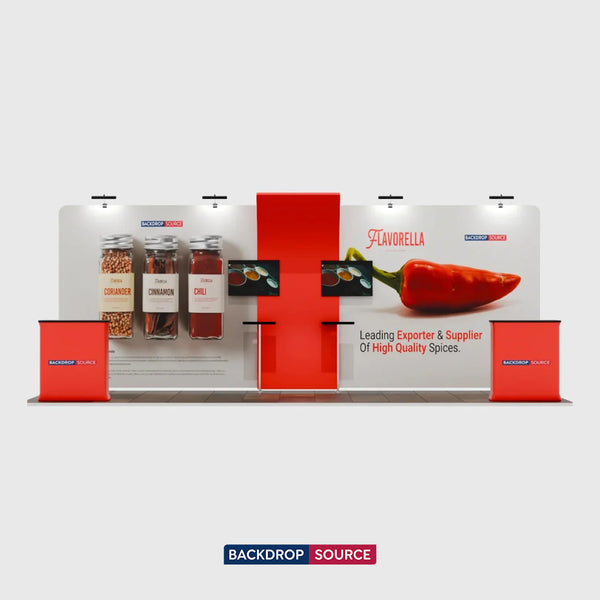 Portable Exhibit Display 20ft x 10ft - Model 13