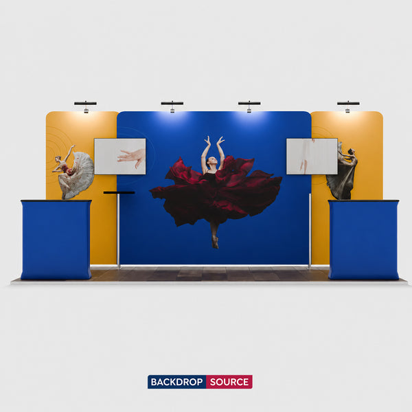 Portable Exhibit Display 20ft x 10ft - Model 4