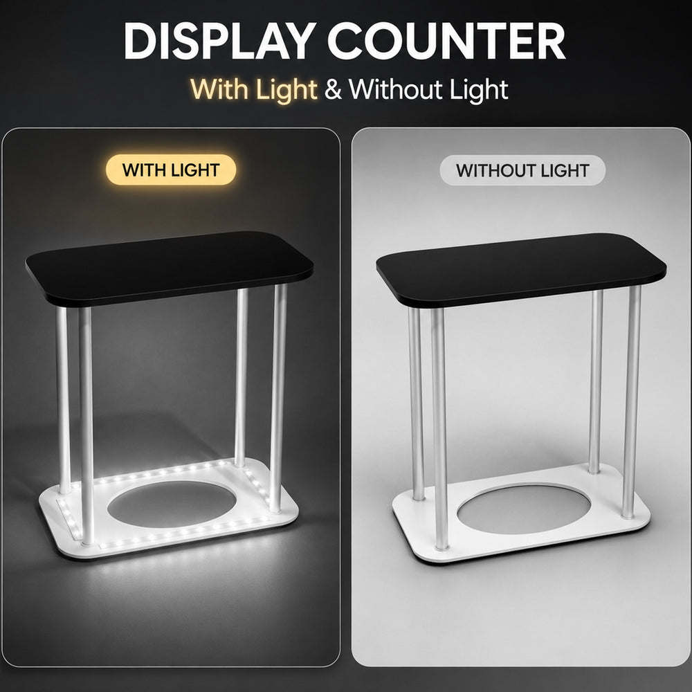 Backlit Premium Fabric Counter Display – 3ft/4ft/6ft