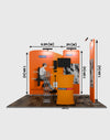 Premium TV Display Exhibition Kit for 10ft Wide Booths