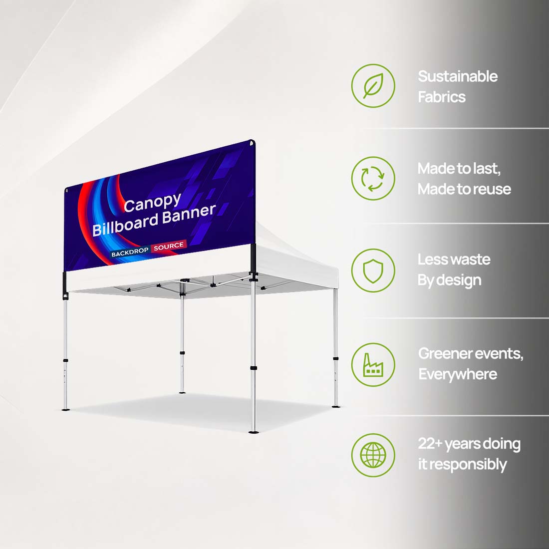 Printed Fabric Canopy Billboard Banner